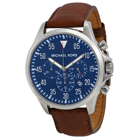 michael kors blue men's watch|Michael Kors blue chronograph.